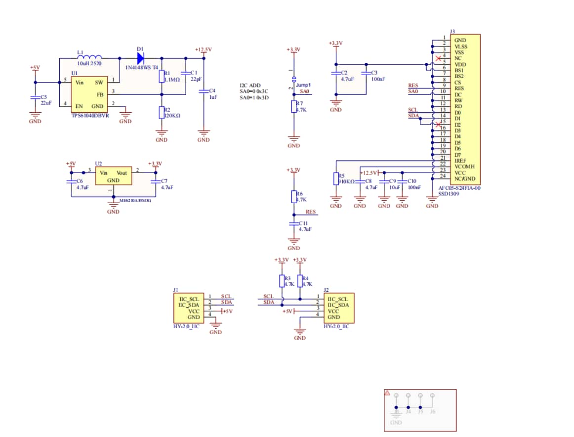 Schematic - M5Stack U158-B Glass2 Unit